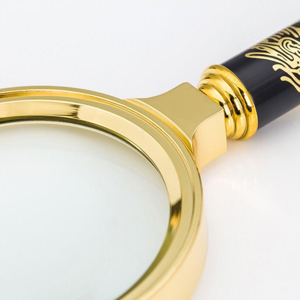 Portable Retro Handheld 10X Magnifying Glass Magnifier Eye Glass Mini Microscope Optical Glass