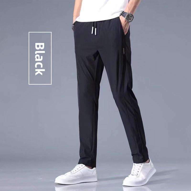 Slim Fit Mens Summer Sports Pants With High Elastic Fabric For Casual Wear