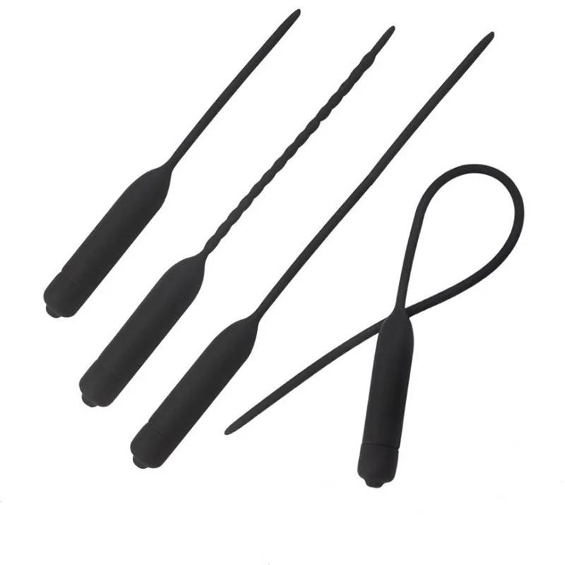 10 Frequency Urethral Vibrator Catheter Penis Plug Sex Toy for Men Vibrating Urethral Plug Penis Insertion Urethra Sound Dilator