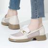 Summer Mesh Loafers Hollow Women's Single Shoes New Mesh Breathable Flat-bottomed Soft Leather Lazy One-pedal Small Leather Shoes