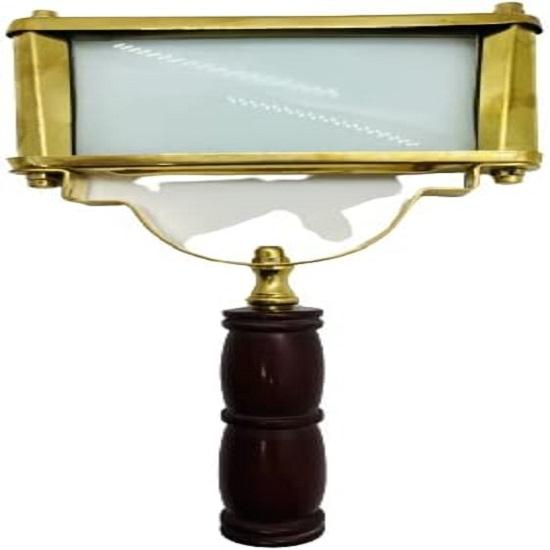 Nautical Brass Red Handheld Magnifying Glass Reading Magnifier