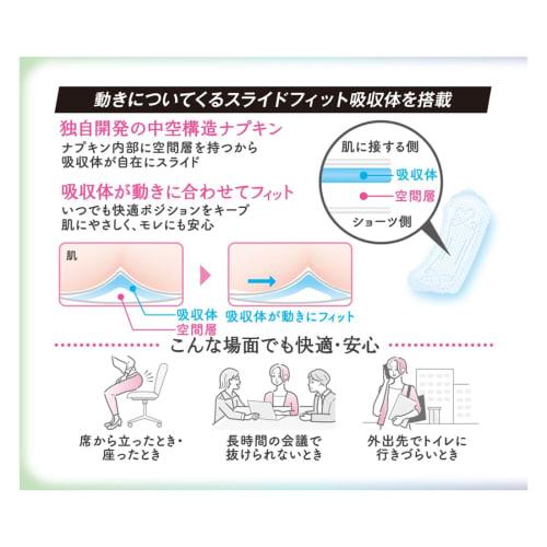 Ellis Lunafit Napkins, Bare Skin Feeling, Wingless, 17cm, 102 Count, Ultra Slim, Lightweight, Daily Use [.co.jp Exclusive] Bulk Purchase