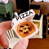 5/10 Pcs 1:12 Dollhouse Miniatures Pizza Box Model Doll House Accessories Decor Simulation Mini Food Toys Pretend Play Toys DIY