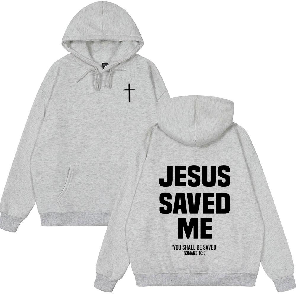 Christlicher Jesus hat mich gerettet Bibelvers Hoodies Männer Frauen Kleidung Mode Harajuku Stil Sweatshirts Fleece Lässig Sommerkleidung