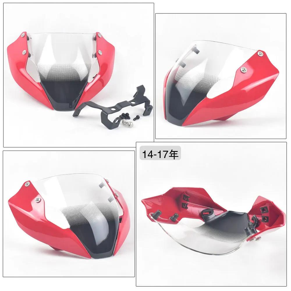 Motorbike Windshield Deflector With Bracket Mounting Screws For DUCATI MONSTER 797 821 1200S 2014-2025 Years