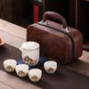 Panda-Themed Jade Tea Set 2024: Cultural Sichuan Travel Set - Perfect for Home, Outdoor Use & Gifts