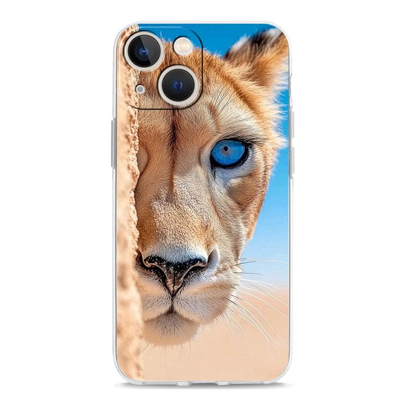 Phone Case For iPhone 17 Cases iPhone Air 16 15 12 13 14 Pro Max 15 Plus 16Pro iPhone11 Clear Soft Cover Lion King Animal