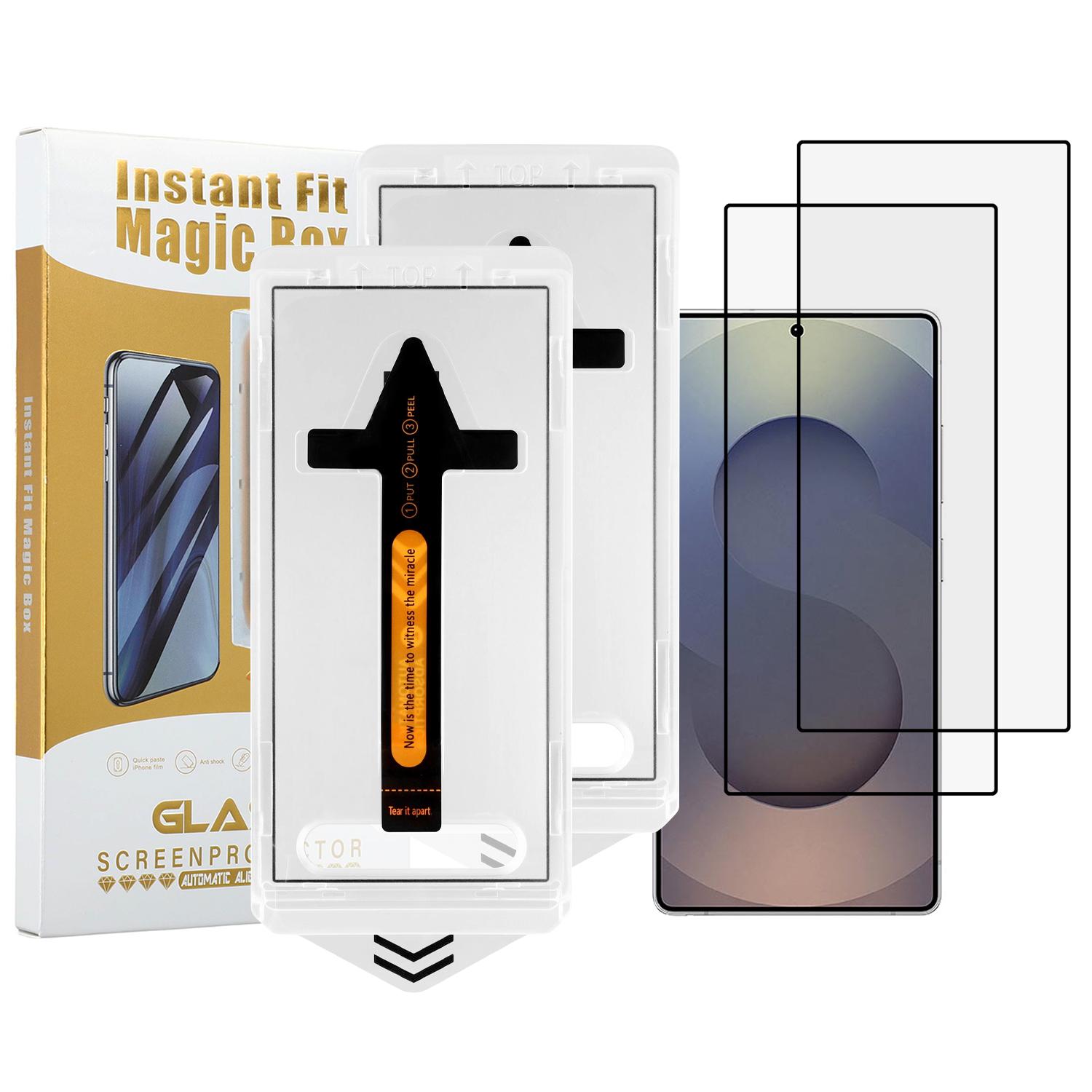 

2Pcs For Samsung Galaxy S25 Ultra Screen Protector HD Clear High Aluminium Silicon Glass Film (Fingerprint Unlock) Type A