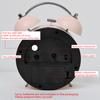 1pc 4.3-inch New Macaron Color Matching Dual Bell Alarm Clock; Metal Material+fun Hands Paired with Creative Digital Clock Face