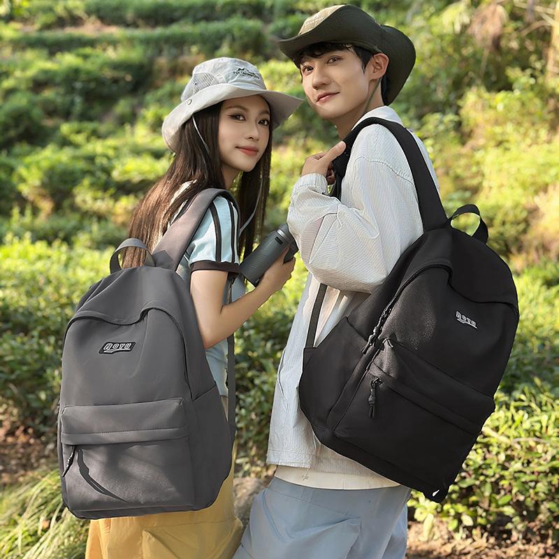 Schoolbag Backpack Male 1011 New Large Capacity Travel Backpack Junior High School Student High School Student School Bag Travel Simple Backpack