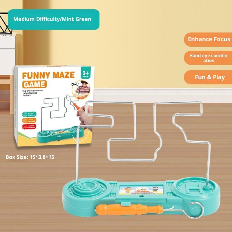 Kids Collison Electric Shock Toy Education Electric Touch Maze Game Party Funny Game Science Experiment Toys for Children Gift