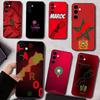 M-Morocco F-Flag Map Phone Case For Samsung Galaxy A73,A72,A71,A70,A53,A52,A51,Others Soft Black Cover