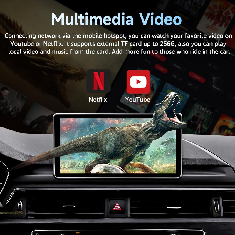 Android 14 5 In1 CarPlay AI Box Wireless Carplay Android Auto Netflix YouTube  Plug & Play For Toyota Hyundai GMC Ford MG VW Kia