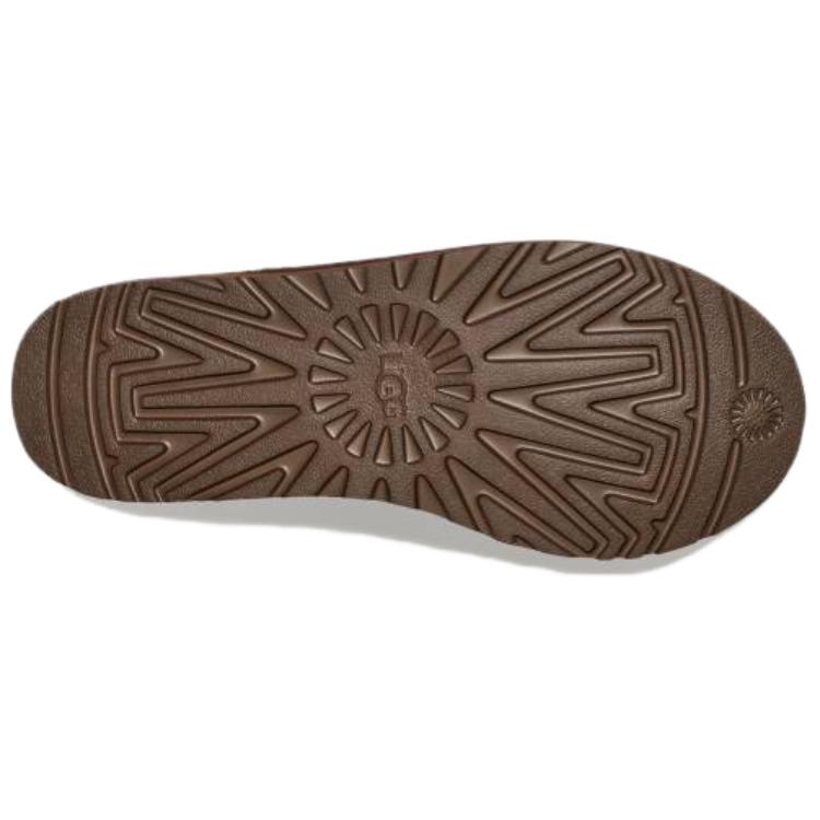 UGG Tasman Leather Regenerate Slipper Ironwood Men Sneakers Brown 1163890-IWD