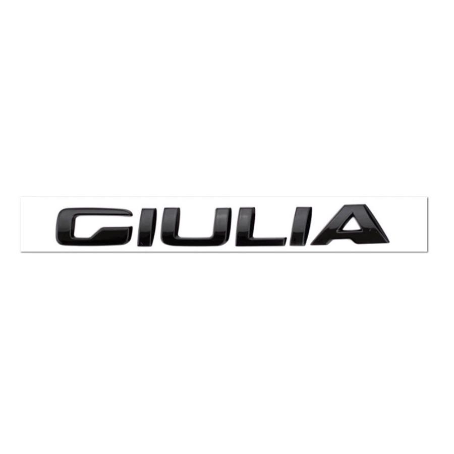 1 pièce Q4 Q2 GIULIA GIULIETTA STELVIO VELOCE Ti Badge Emblème Autocollants de Voiture pour Coffre Arrière Rénovation Étiquette de Coffre Logo Accessoires