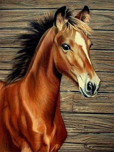 Pittura Diamante 5D Nuovi Arrivi Cavallo Ricamo Rotondo Completo Animali Mosaico Regalo Fatto a Mano Decorazione per la Casa