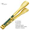 Meat Tong Non-Slip Silicone Handle Food Tongs Hollowed Draining Serving Barbecue BBQ Clip Grill Bread Clamp Stainless Steel Kitchen Accessories