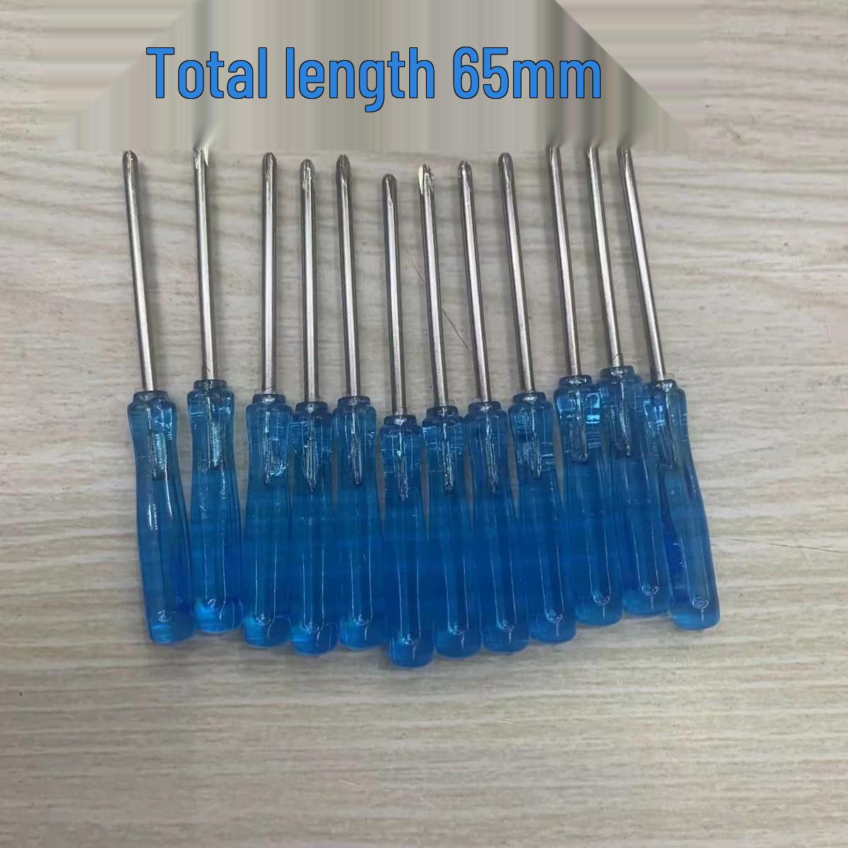 Blue Crystal Mini Screwdriver Set, Phillips & Flathead 2.0, 65mm Phillips 2.0 Small Square