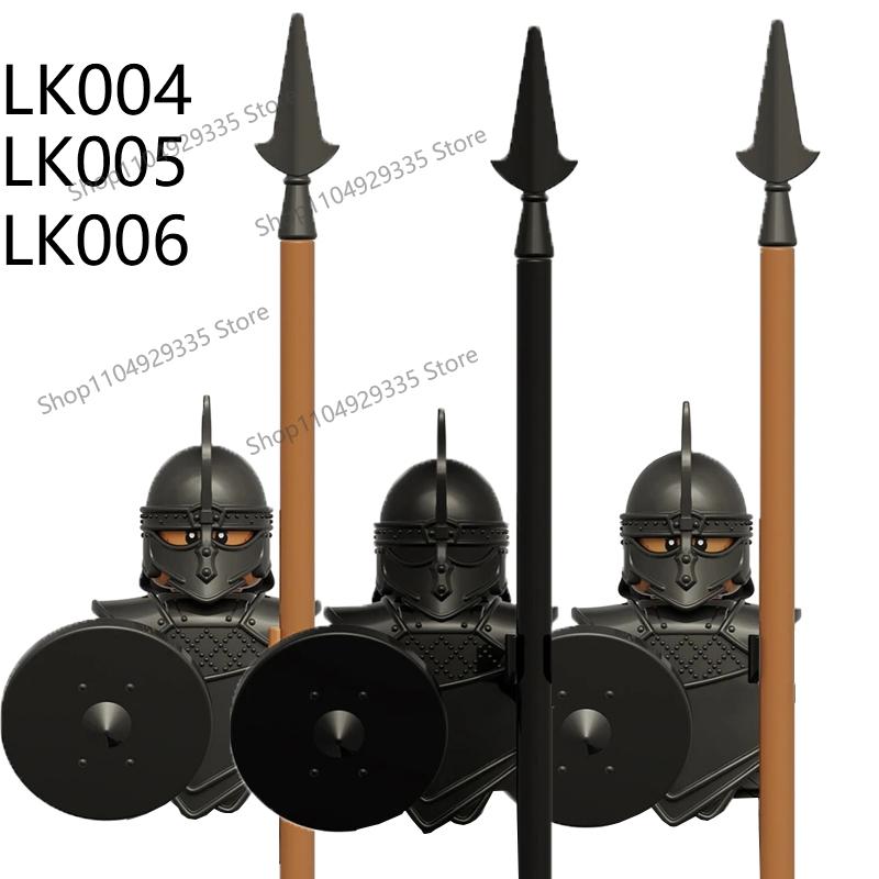Medieval Knight Figures Building Blocks Elf Guard Dwarf Warrior Wild Boar Sheep Mount Fantasy Movie Character Soldier Bricks Toy