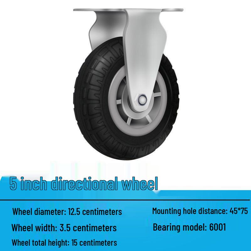 Těžká tichá otočná kolečka (2-8 palců) pro vozíky a malé ruční vozíky