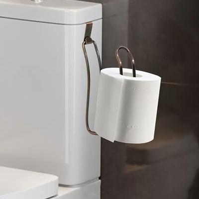 Selbstklebender Papierhandtuch-Organizer aus Metall, stanzfreier Rollenpapier-Aufhänger für Handtücher