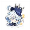 10CM Anime Genshin Impact Figure Stand Model Furina de Fontaine Cute Desk Decor Standing Sign Gifts