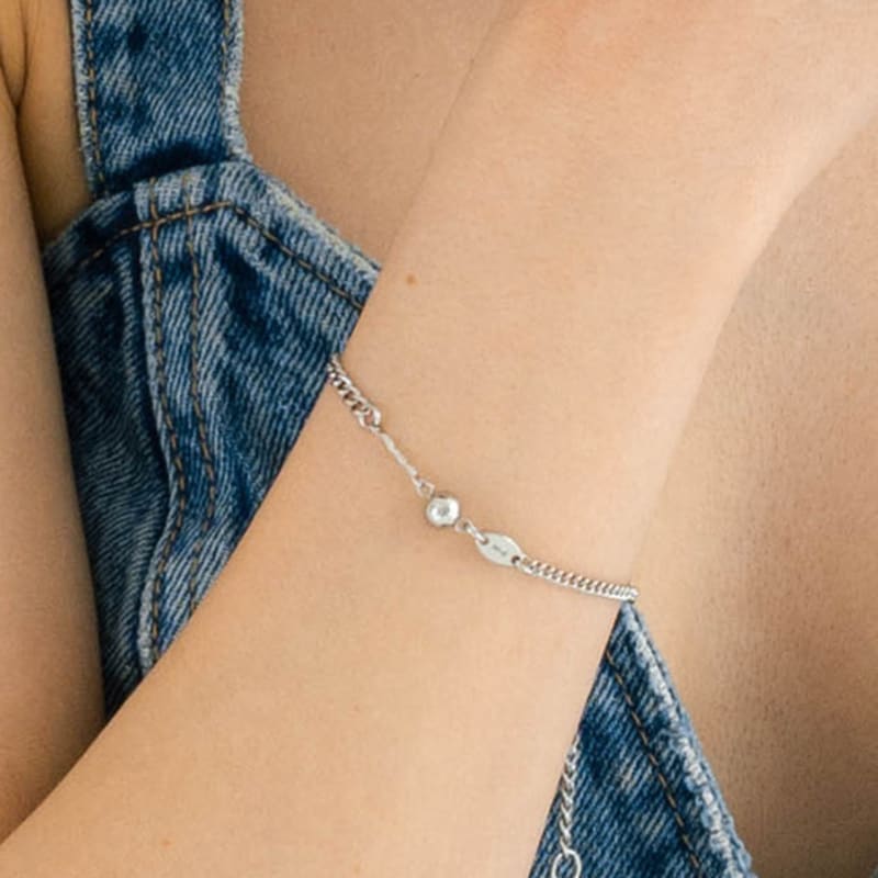 pearlymore surgical chain ball point bracelet