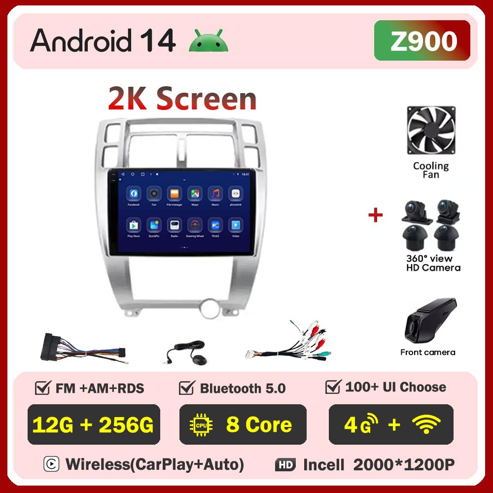 Car Radio Player Android 14 For Hyundai Tucson 1 2004 Carplay Auto Screen Wireless Android Auto Intelligent Car Systems 5G Wifi
