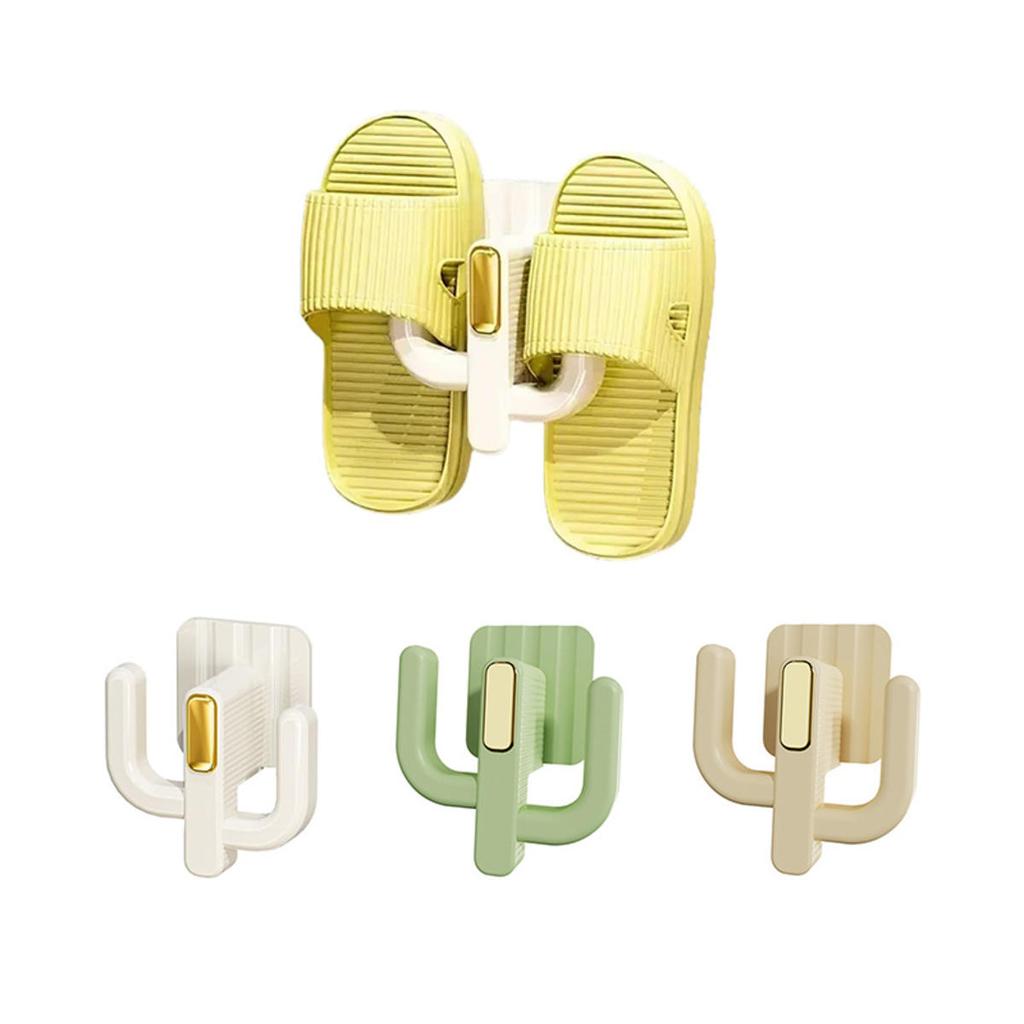 Slipper Rack Self-adhesive Bathroom Simple Hook Toilet Drainage Rack Wall Mounted Stand Bedroom Storage Hook Shoe Drying Rack