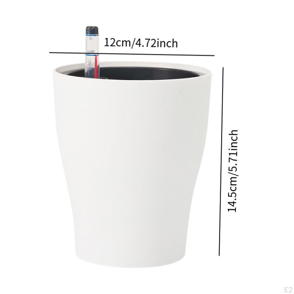 Self Watering Planter Decorative Plant Pot for Indoor Outdoor Plants Flower with Water Level