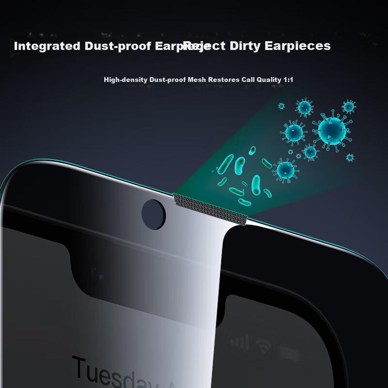 ESR Screen Protector for Apple IPhone 16e/14/13/13 Pro, Anti-Peeping Tempered Glass Film, Quick Installation Book Cover, Shatterproof Protective Film