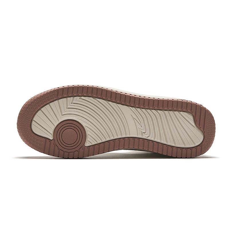 Anta Classic Versatile Slip-Resistant Durable Mid-Top Sneakers Women Sneakers White Brown 922448083-3