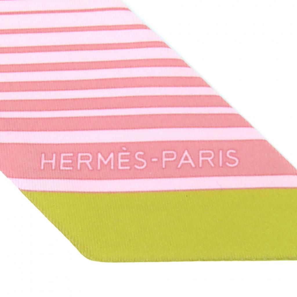 Pristine HERMES scarf Twilly Marble Silk Exlibris silk Women Used