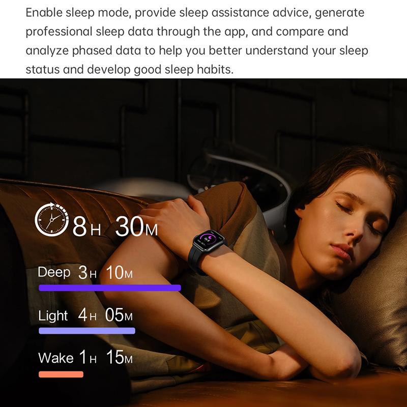 Fashion Smart Watch 320*386 HD 3D Böjd 1,96 tums skärm Bluetooth Call ECG+PPG Puls Blodtryck Hälsa Smartwatch+Box