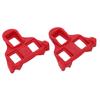 1 Pair Set Mountain Bike Pedal Cleats Anti Slip Bicycle Pedals Plate Clip for Cycling Red
