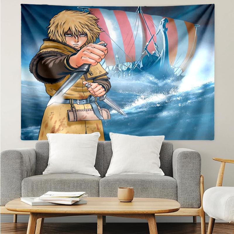 Vinland Saga Wall Hanging Tapestry Wall Cloth Tapestries Decor Wall Bedroom Decoration