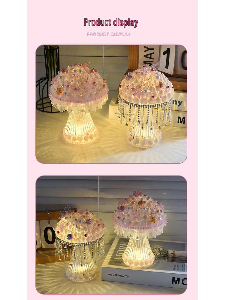 DIY Handmade Crystal Night Light Kit: Jellyfish Shell Lamp Educational Toy
