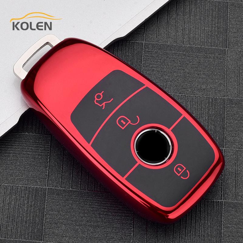 Soft TPU Car Remote Key Case Cover Shell Fob For Mercedes Bnez A B C E S Class W213 W221 W177 W205 GLC GLE GLA GLB Accessories