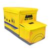 JR Freight Container Ride-On Storage Box, Storage Chair, Toy Box, 70kg Load Capacity, W48.5 X H31 X D31cm, 46L, with Lid (Doctor Yellow)