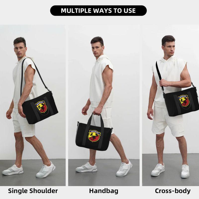 Abarth Cool Print Cestovní taška Duffel Unisex Vodotěsná Skládací Taška na přespání s ramenním popruhem Lehká Sportovní Taška do posilovny na jógu