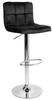Arako Bar Stool Chrome Black Velvet