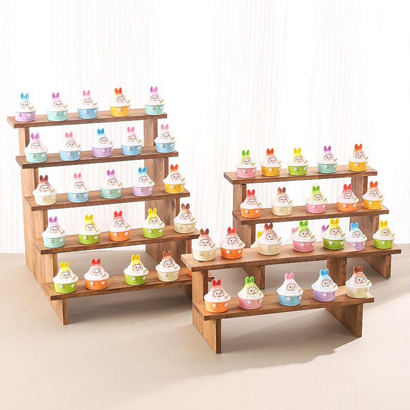 Wood Display Riser Wood Display Riser Stand For Dessert Figurines Conutertop Jewelry Display Riser Shelf Candy Figures Buffets