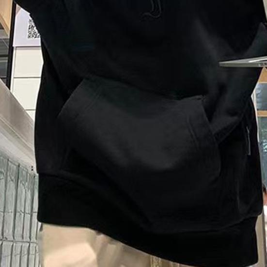 Herre Hettegenser Ensfarget Hette Langermet Pullover Fortykket Kuldebestandig Rullekrave Hip Hop Høst Hettegenser for Dating