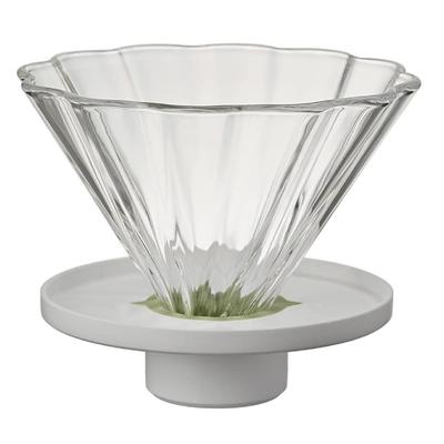 HARIO Chacha Dripper Bouquet, 1-4 Cups, White, CDB-02-W