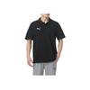 PUMA Solid Color Casual Polo Shirt Men Tops Black 658605-03