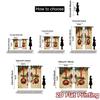 2pcs,Curtains Christmas Ornaments Holly Bows (3) Modern Minimalist Curtains Yarn Curtains Room Decor Ldeal for Living Room,