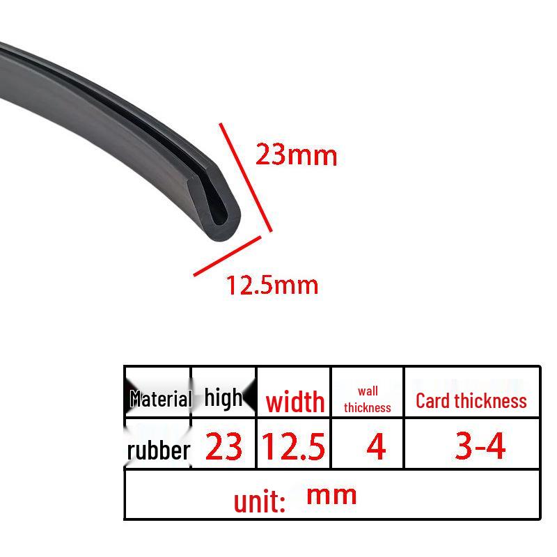 U-Shaped Rubber Anti-Collision & Edge Sealing Strip