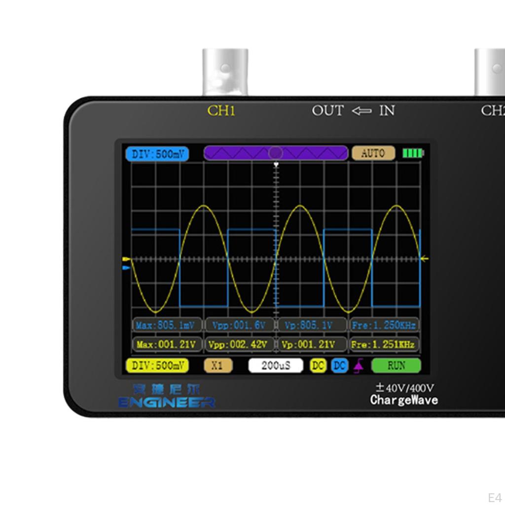 2 Channel Digital Oscilloscope Automatic Easy to Use 10MHz 50M Multipurpose for Phone