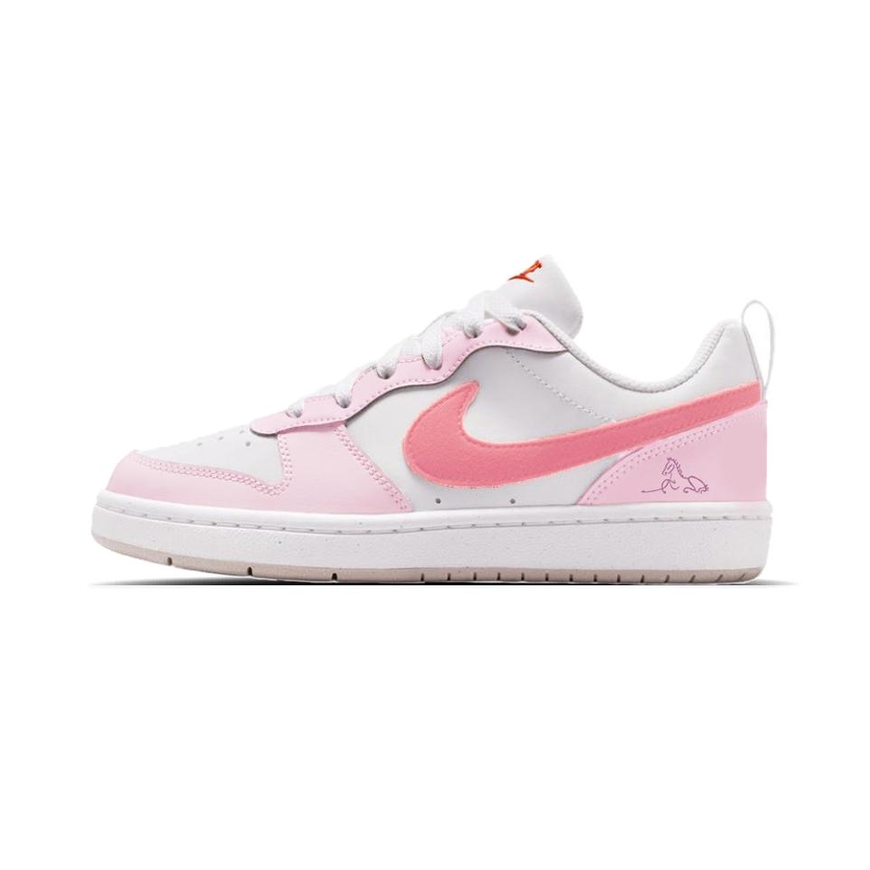 

Nike Court Borough Peach Pony, Couple s GS Leather Strong Coverage Thermal Abrasion Resistant Low top Skateboard Shoes IQ2725-100(Team1047- ) 36