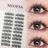 120 bundles Mink False Eyelash Natural Fishtail Lash 3D Russian Individual Eyelash Extension Cluster Makeup Tool Wholesale